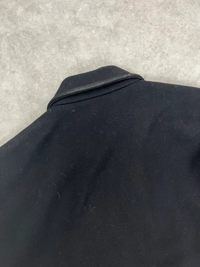 AW2014 Gucci Black Wool Bomber Jacket JaNwSOV 6