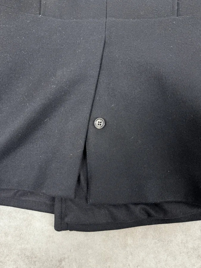 AW2013 Gucci Black Buttoned Classy Wool Officer Coat LkDiIsa 9