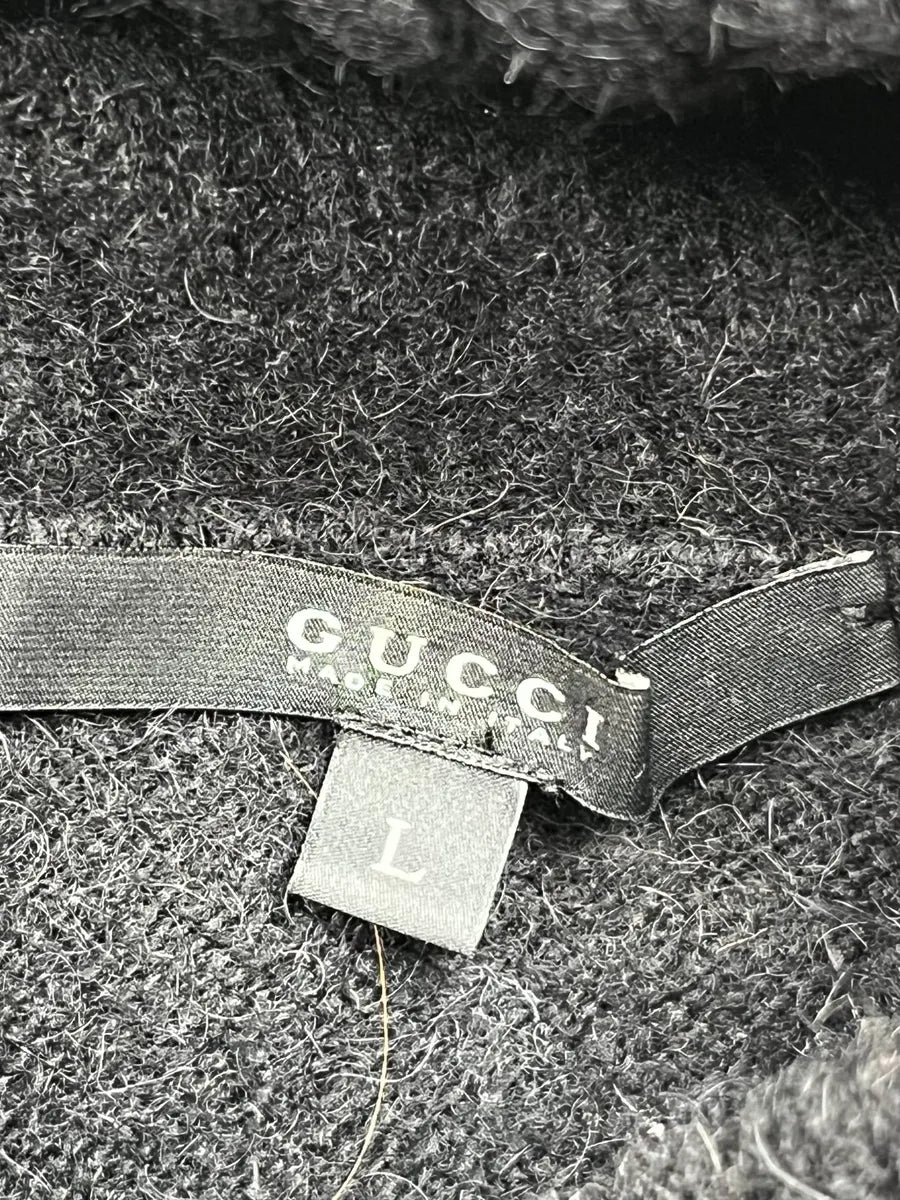 AW2007 Gucci Black Suede Patches Turtleneck Sweater by Frida Giannini csNuyhf 8