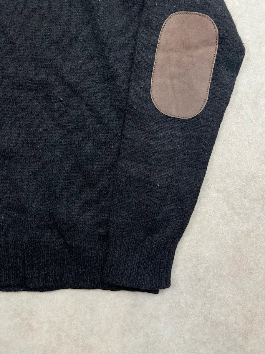 AW2007 Gucci Black Suede Patches Turtleneck Sweater by Frida Giannini csNuyhf 7