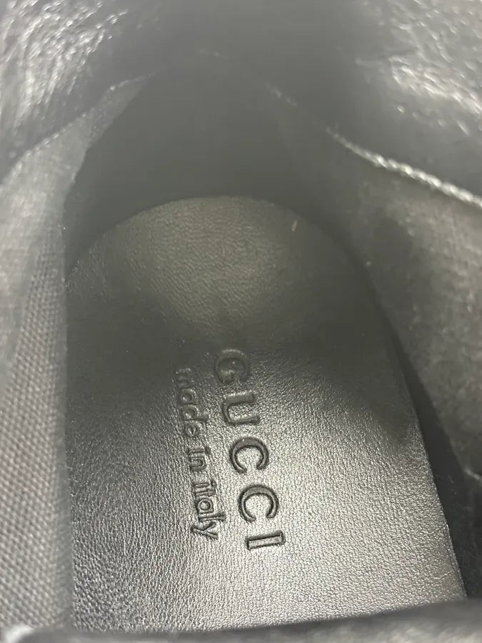 Gucci Black Canvas Studded Swarovski High Sneakers sjPXvOr 9