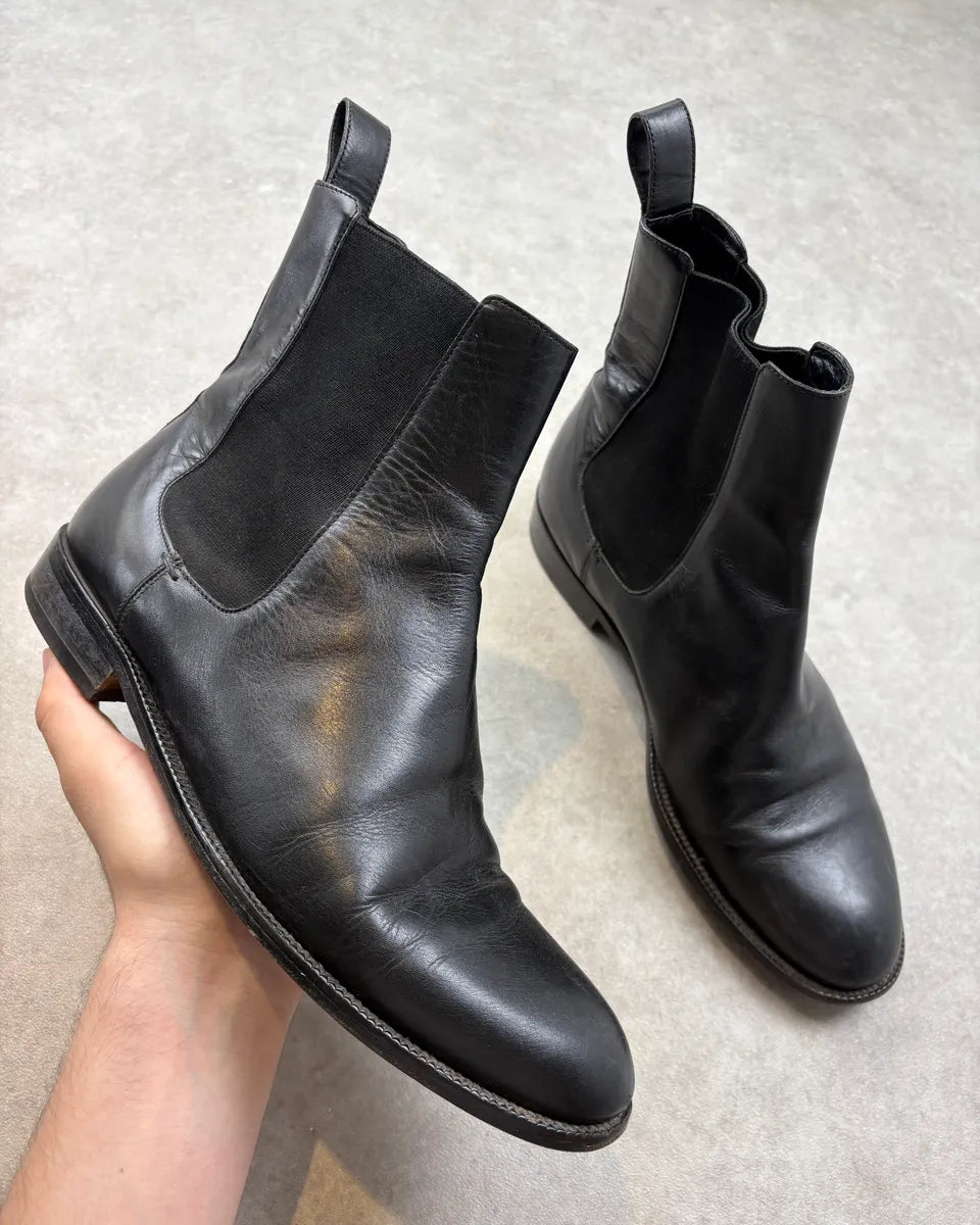 Gucci Black Leather Chelsea Boots NIWHWeA 0