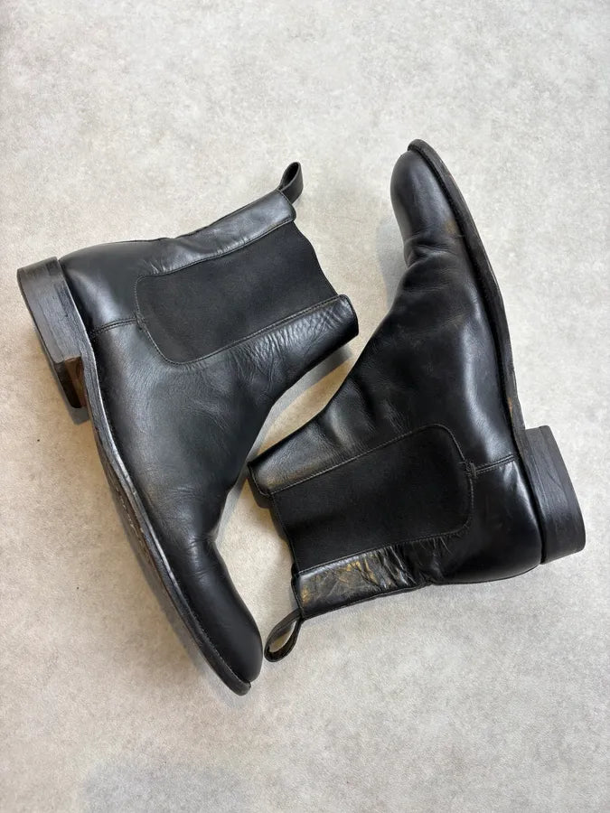 Gucci Black Leather Chelsea Boots NIWHWeA 5