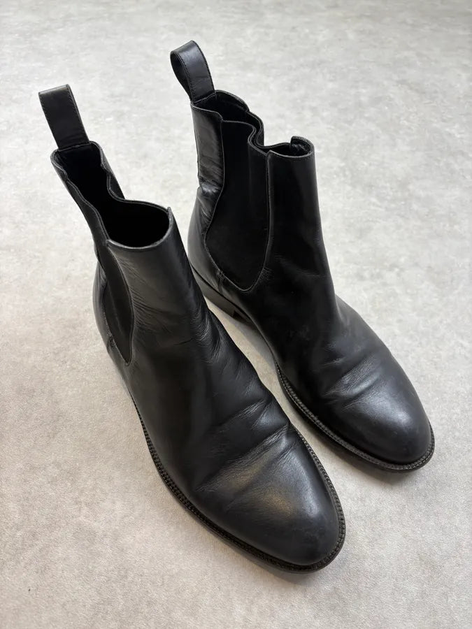 Gucci Black Leather Chelsea Boots NIWHWeA 3
