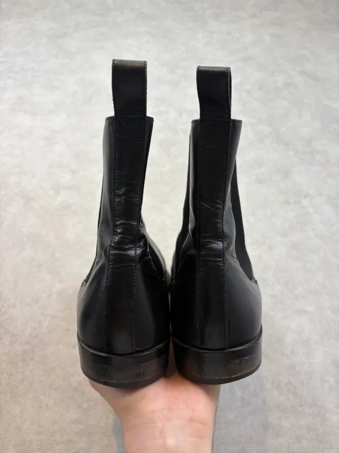Gucci Black Leather Chelsea Boots NIWHWeA 6
