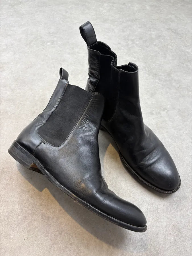 Gucci Black Leather Chelsea Boots NIWHWeA 4
