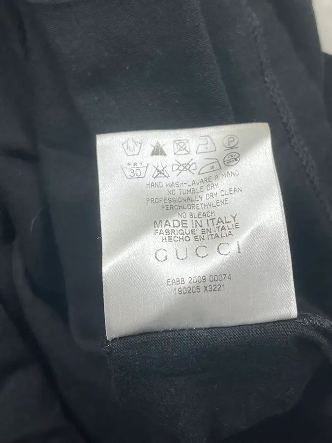 SS2009 Gucci Black Simple Logo T-Shirt NuRUqtf 8
