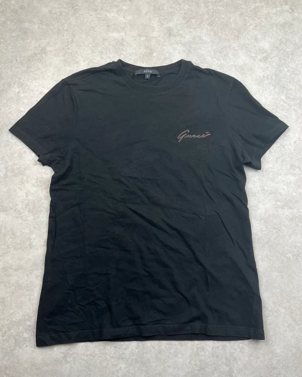 SS2009 Gucci Black Simple Logo T-Shirt NuRUqtf 2