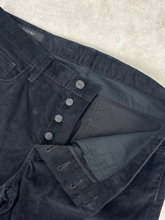 2010s Gucci Black Slim Corduroy Pants  OUpjTpr 8