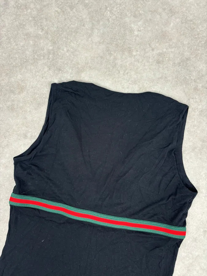 SS2008 Gucci Black Propaganda Bow Tie Top aOGNeqn 5