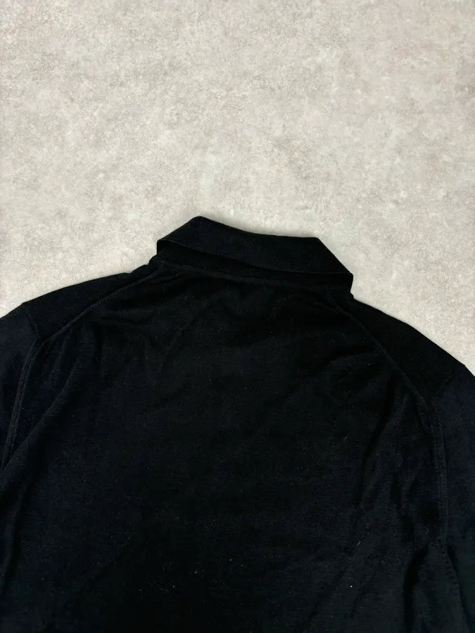 2000s Gucci Black Cotton Minimalist Premium Polo trnOfrc 5