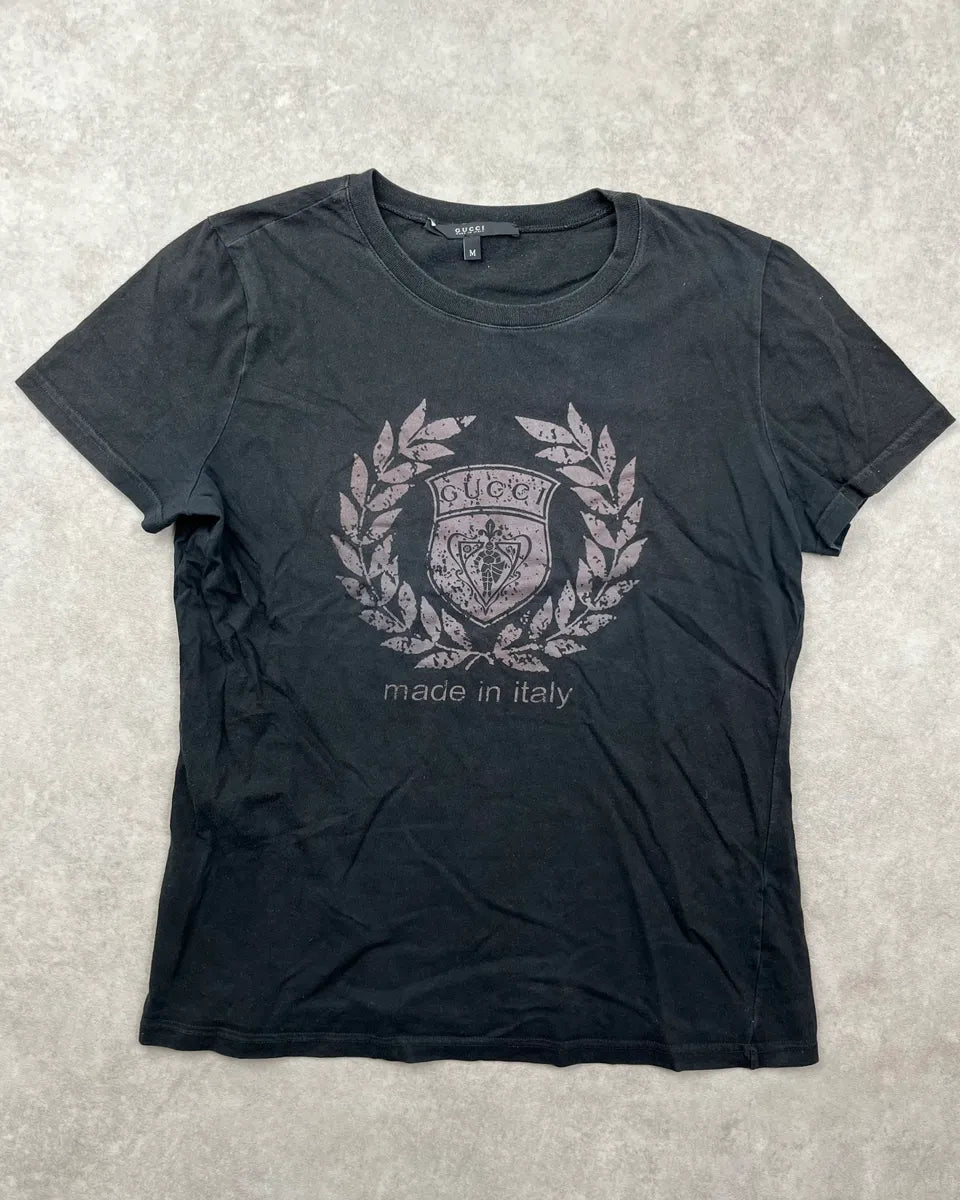 SS2009 Gucci Black Royal Crest T-Shirt by Frida Giannini ikOfszv 0