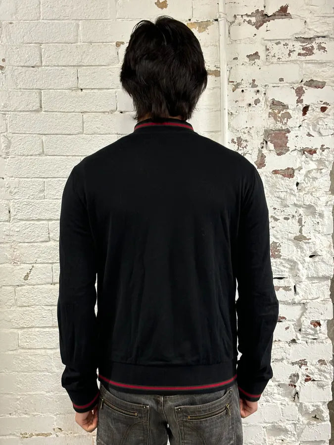 AW2008 Gucci Black Signature Web Stripe Zip-up Hoodie LhlKeRI 2