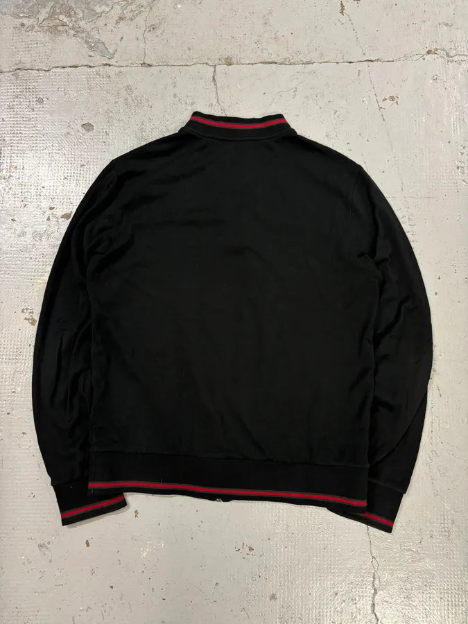 AW2008 Gucci Black Signature Web Stripe Zip-up Hoodie LhlKeRI 4