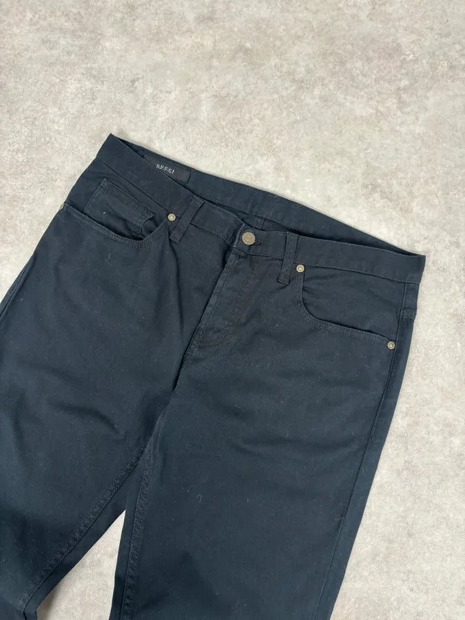 2010s Gucci Black Denim Jeans yCiVyfK 4