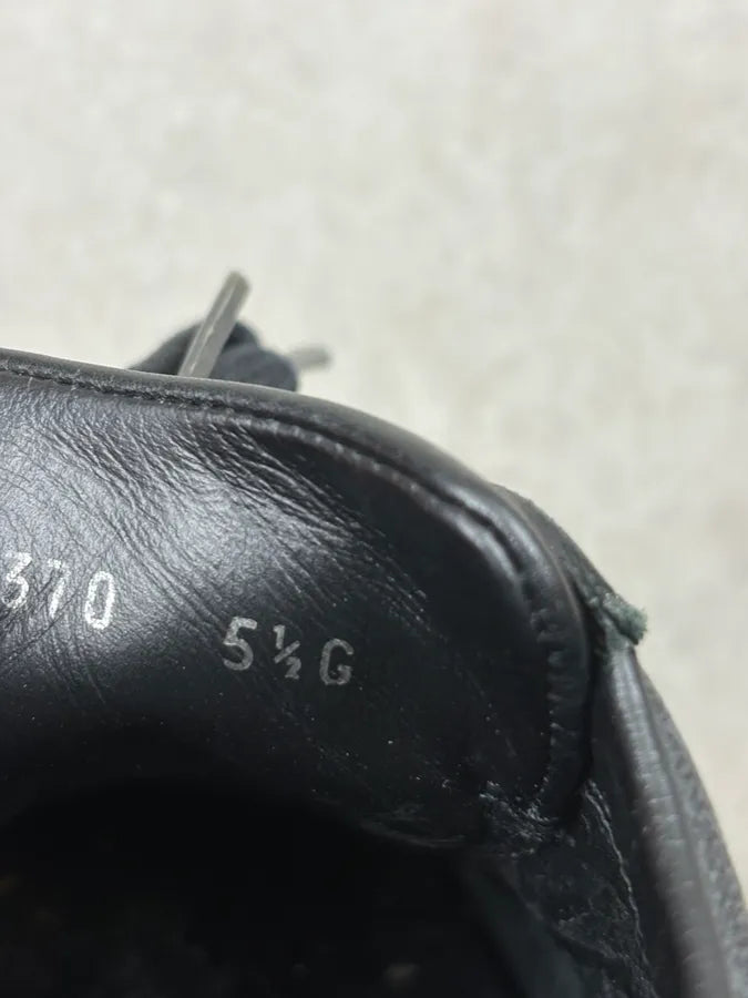 Gucci Dark Blue Leather Monogram Low Sneakers QuLYCTl 8