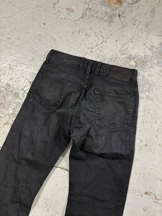 SS2007 Gucci Black Denim Contemporary Jeans mHtPQfe 6