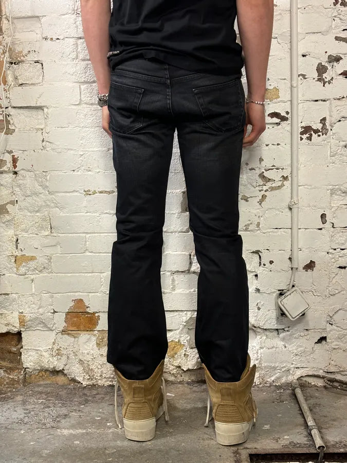 SS2007 Gucci Black Denim Contemporary Jeans mHtPQfe 3
