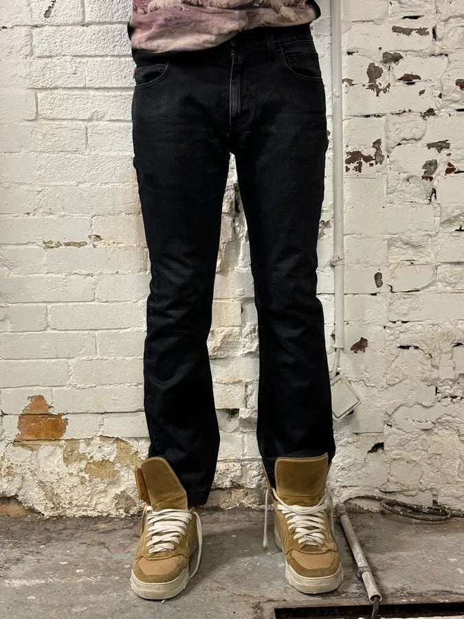 SS2007 Gucci Black Denim Contemporary Jeans mHtPQfe 1