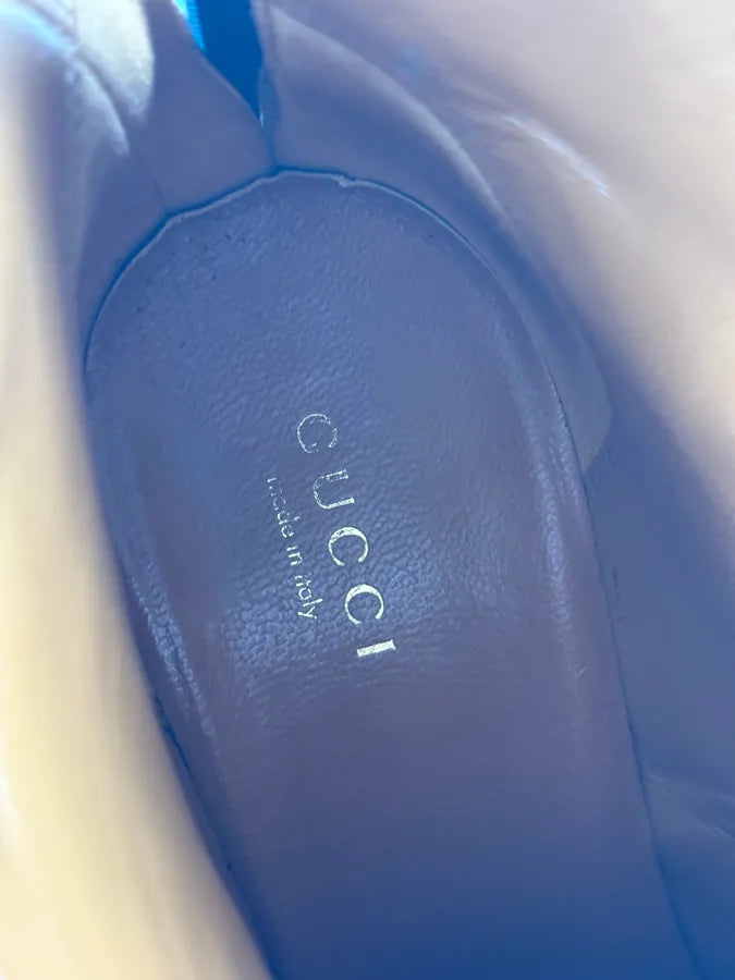 AW2011 Gucci Black Fur Suede Leather Heels by Frida Giannini WXOMEyY 8