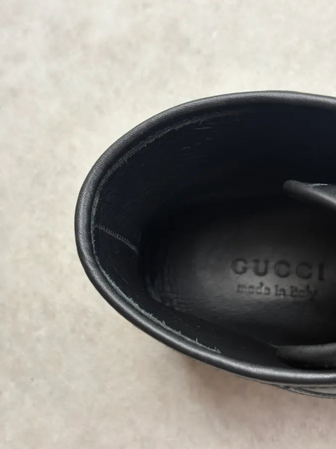 Gucci Black High Leather Sneakers tUIfFDw 7