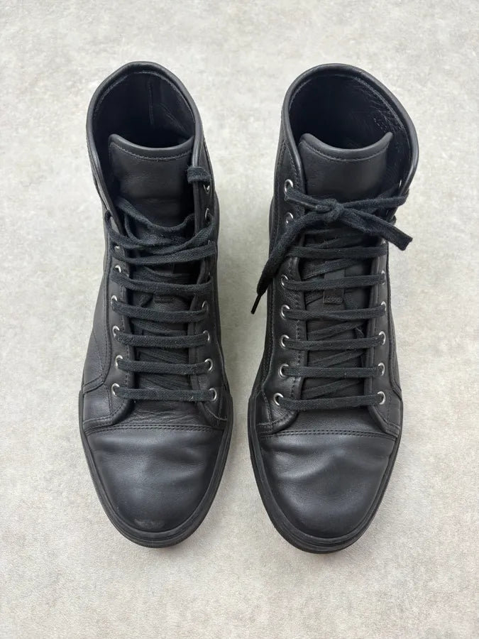Gucci Black High Leather Sneakers tUIfFDw 1