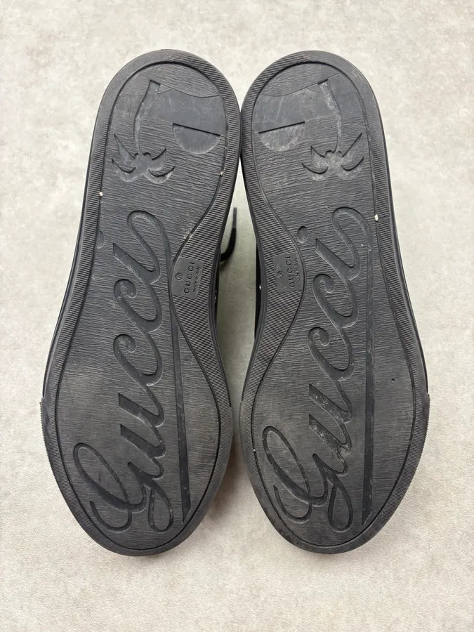 Gucci Black High Leather Sneakers tUIfFDw 6