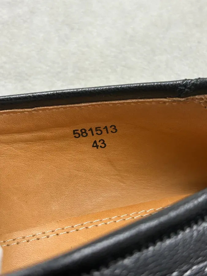 Gucci Black Horsebit Jordaan Leather Loafers oigGgdH 9