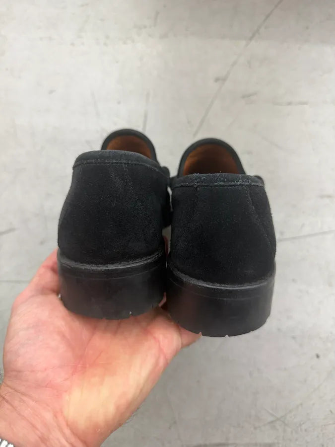 Gucci Black Horsebit Suede Leather Loafer Shoes xjXiUaV 6