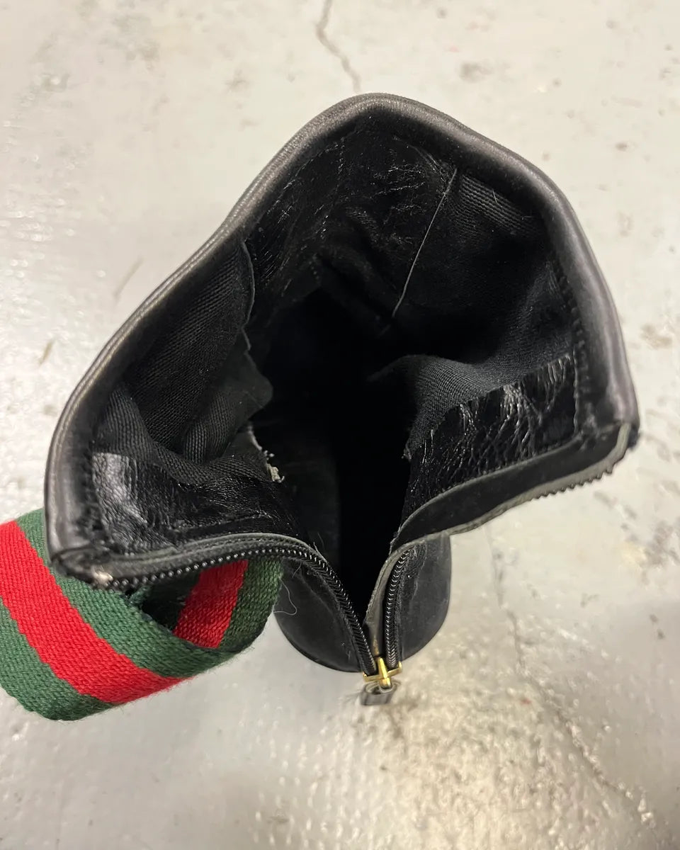 Gucci Black Hybrid Leather Heels adjujDj 9