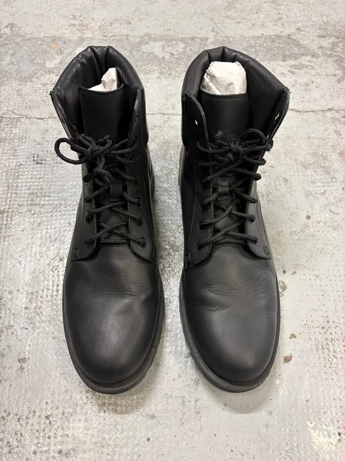 2000s Gucci Black Lace-Up Combat Leather Boots cfFisyG 1