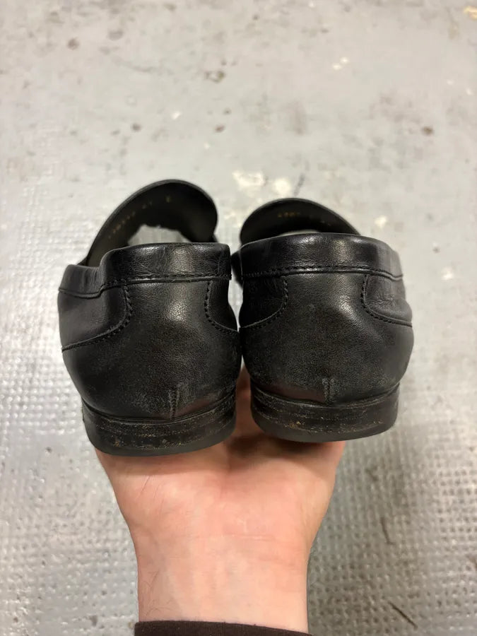 Gucci Black Leather Bamboo Loafers BagxKzn 6
