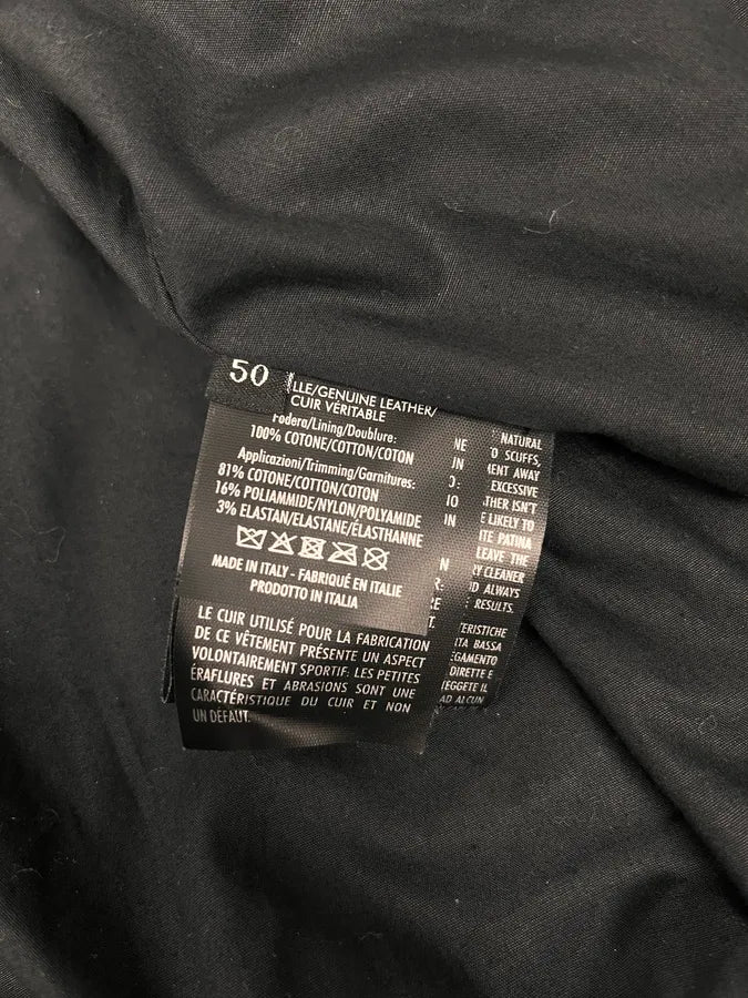 Gucci Black Leather Biker Jacket FcUJyIt 10