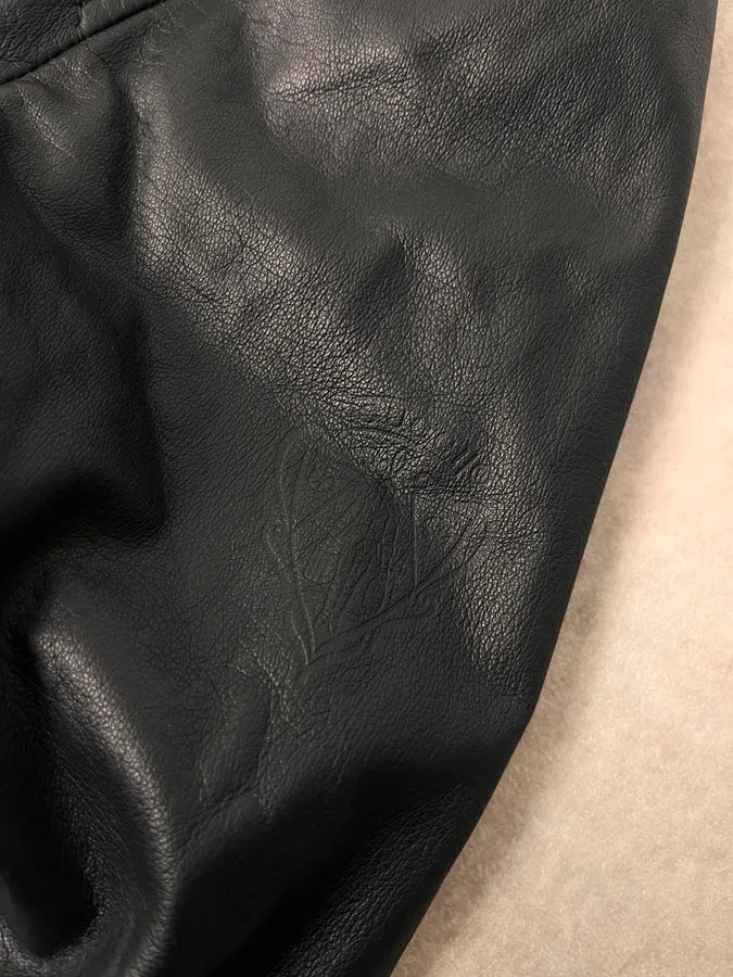 2000s Gucci Black Leather Biker Jacket by Tom Ford FcUJyIt 5