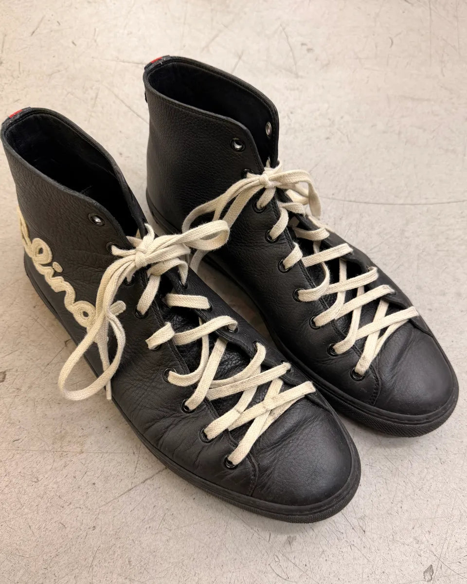 Gucci Black Leather Blind for Love High Sneakers hzUlYsB 1
