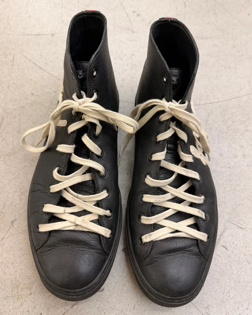 Gucci Black Leather Blind for Love High Sneakers hzUlYsB 2