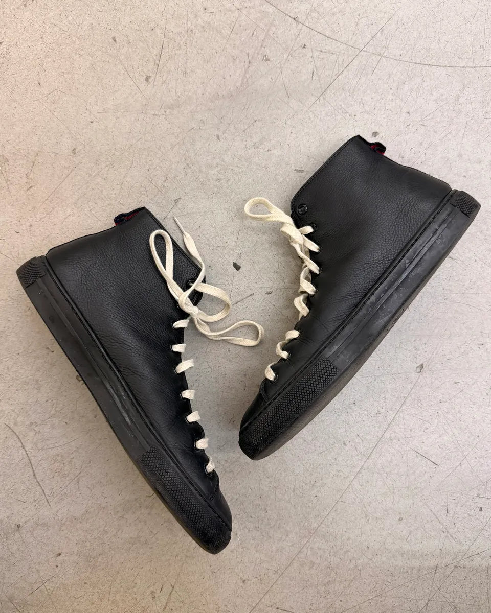 Gucci Black Leather Blind for Love High Sneakers hzUlYsB 4