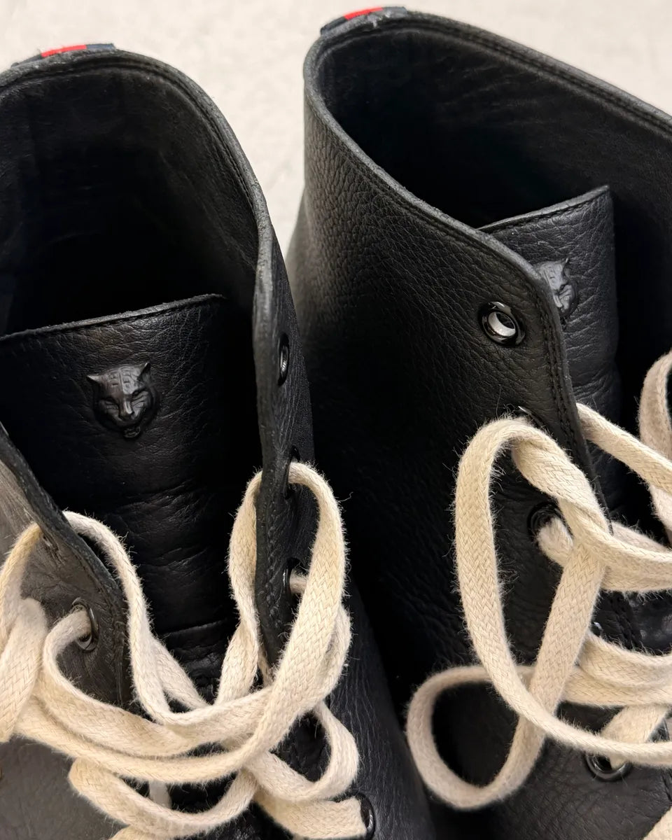 Gucci Black Leather Blind for Love High Sneakers hzUlYsB 7