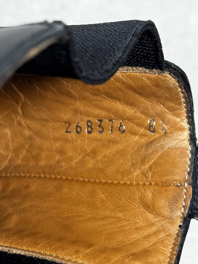 Gucci Black Minimalist Italian Leather Boots KSjKMwx 7