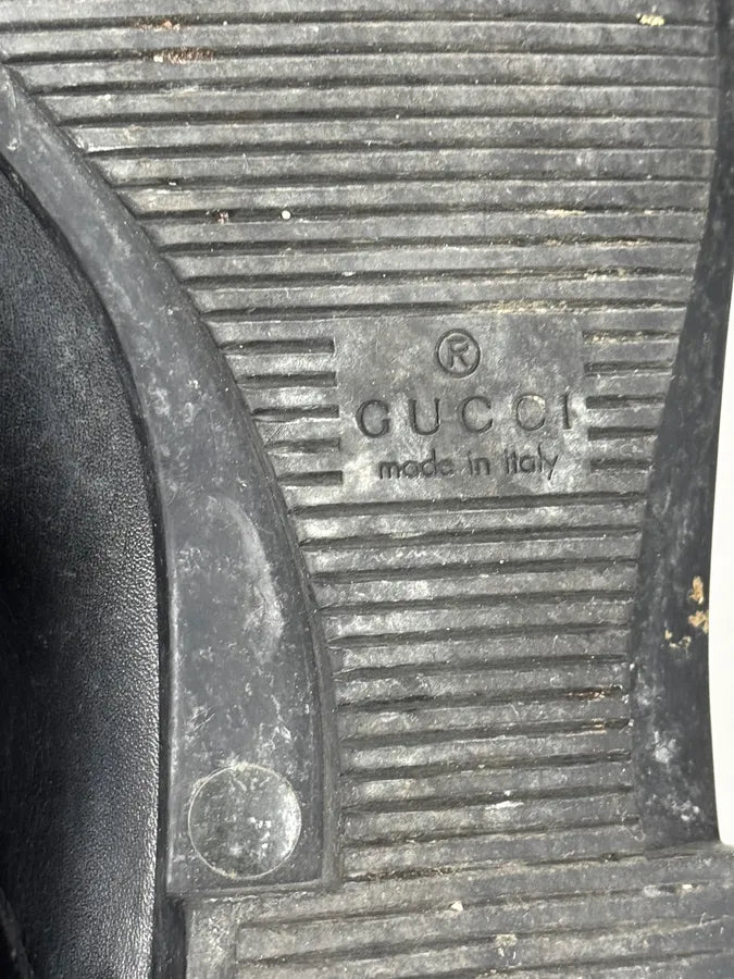 Gucci Black Minimalist Italian Leather Boots KSjKMwx 8