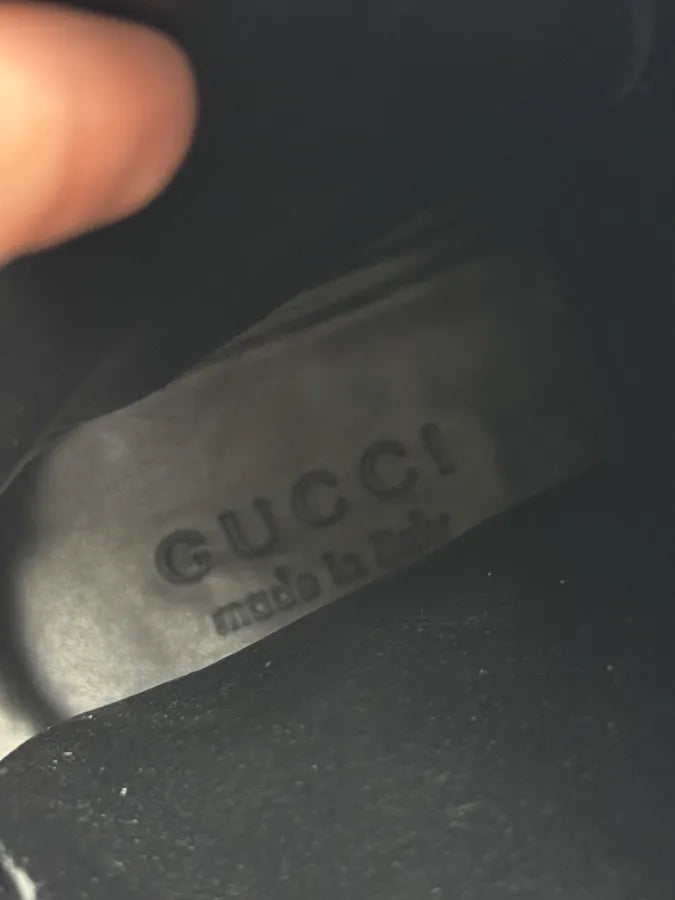 Gucci Black Buckle Leather Boots YabEeub 8