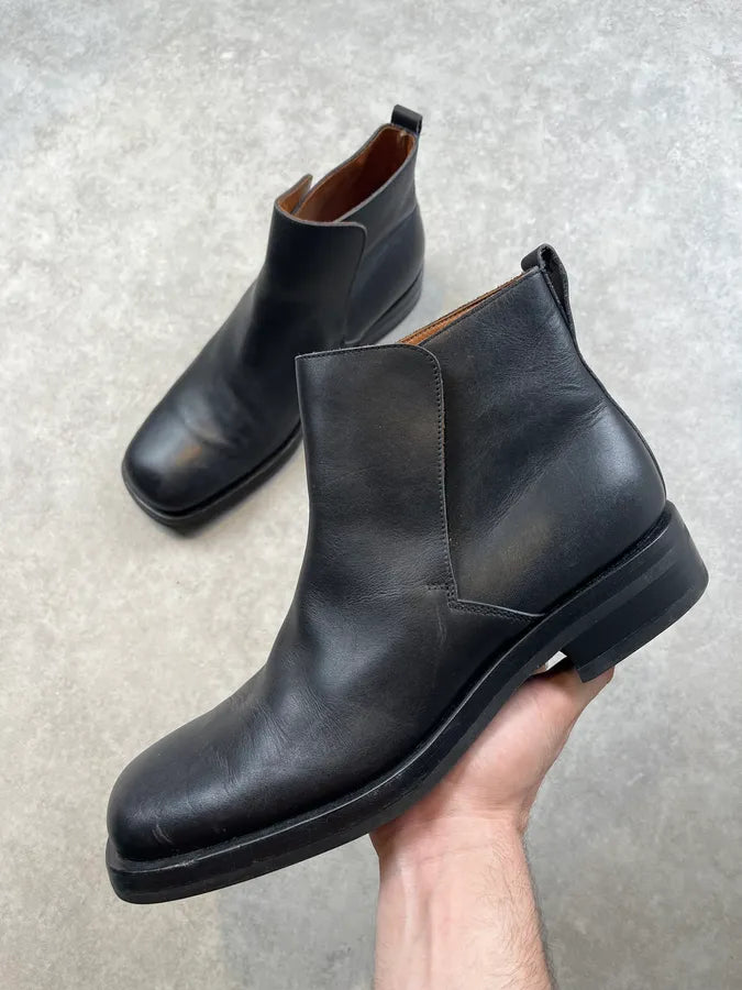 Gucci Black Leather Chelsea Boots dgOrQBa 0