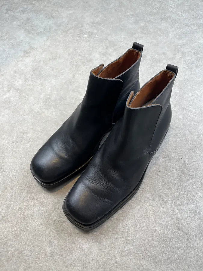 Gucci Black Leather Chelsea Boots dgOrQBa 3