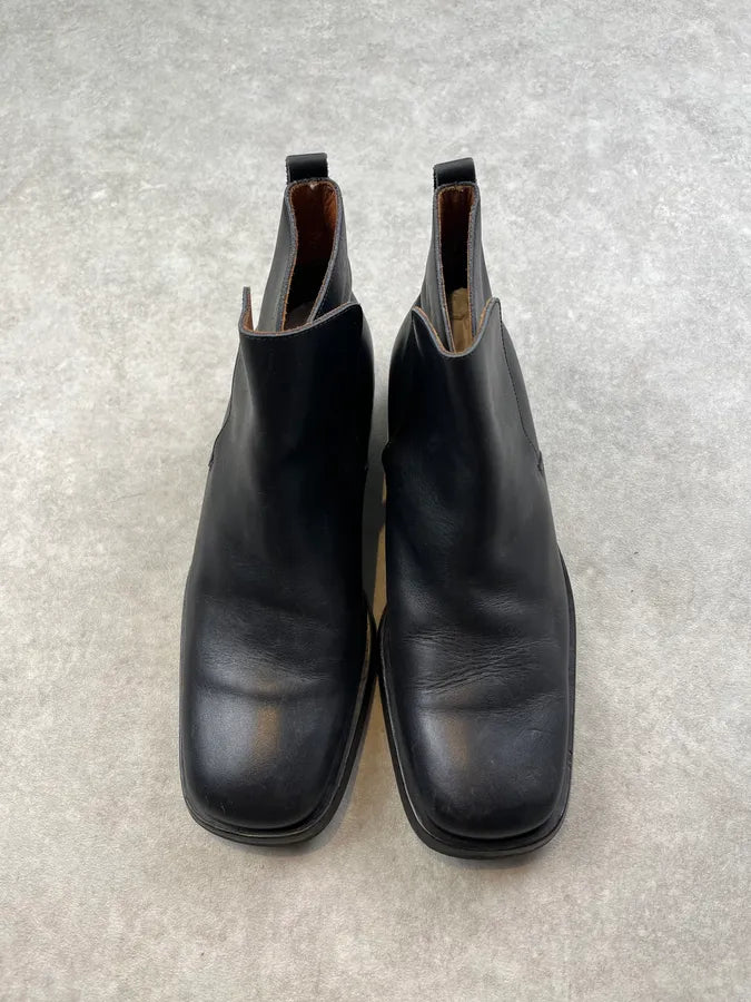 Gucci Black Leather Chelsea Boots dgOrQBa 4