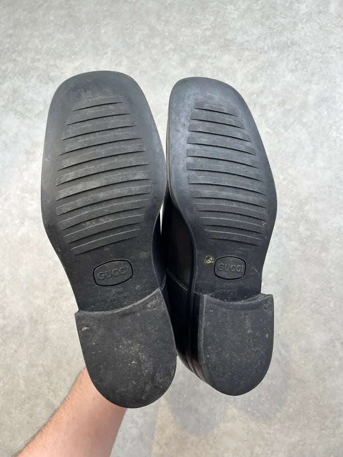 Gucci Black Leather Chelsea Boots dgOrQBa 5