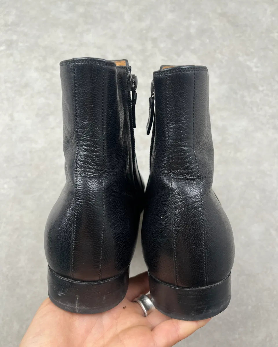 Gucci Black Leather Chelsea Boots FEVAqJl 6