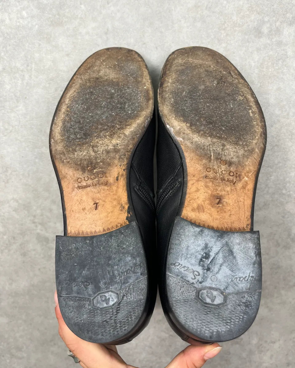 Gucci Black Leather Chelsea Boots FEVAqJl 7