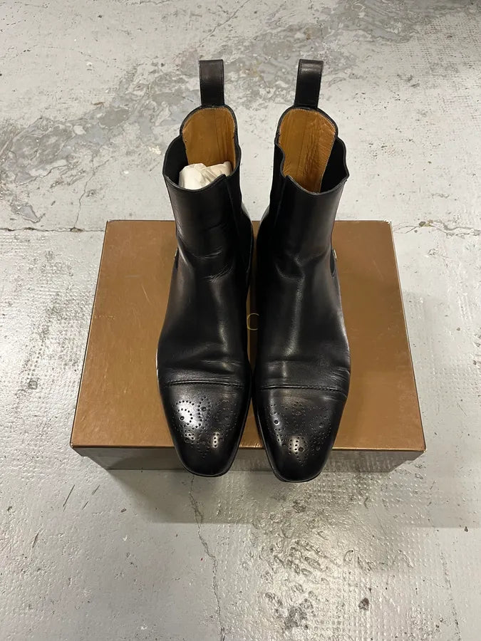 Gucci Black Leather Chelsea Boots LgyCTkA 3