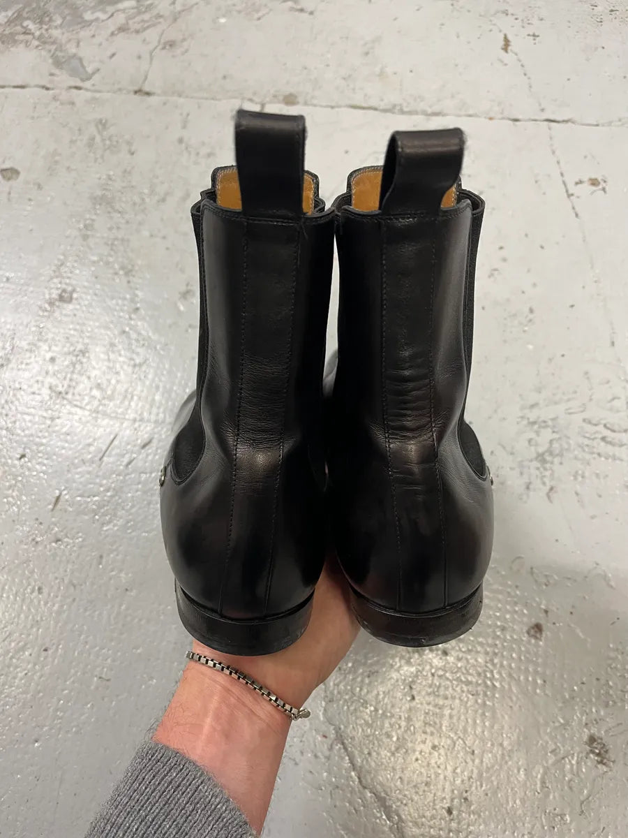 Gucci Black Leather Chelsea Boots LgyCTkA 4