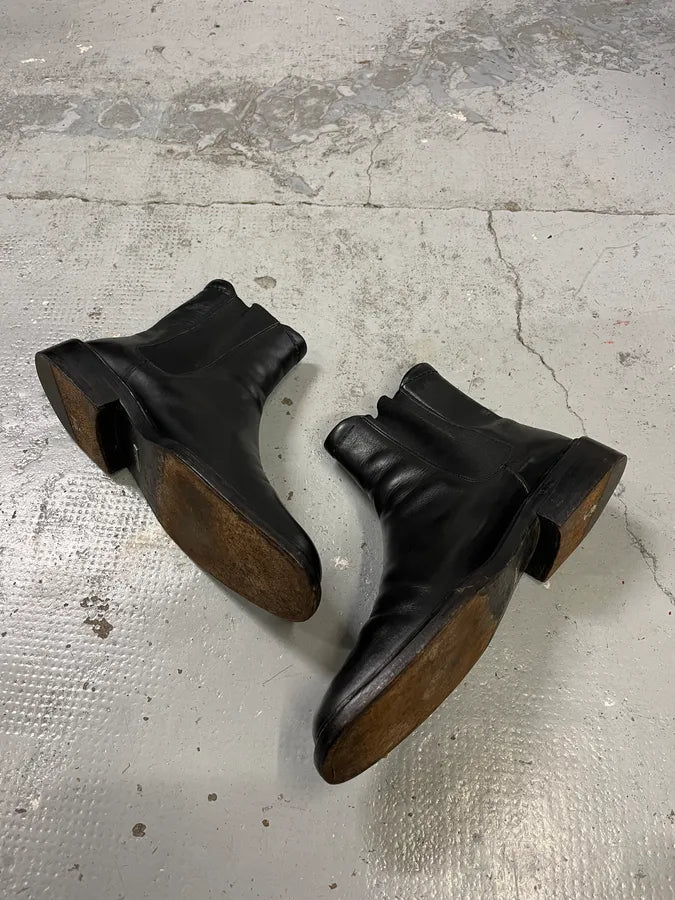 Gucci Black Leather Classy Chelsea Boot QDGXdFX 2